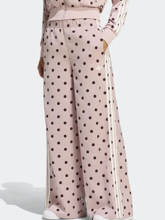 Zdjęcie produktu adidas Originals spodnie wide leg damskie Wide Leg Polka Dots różowy