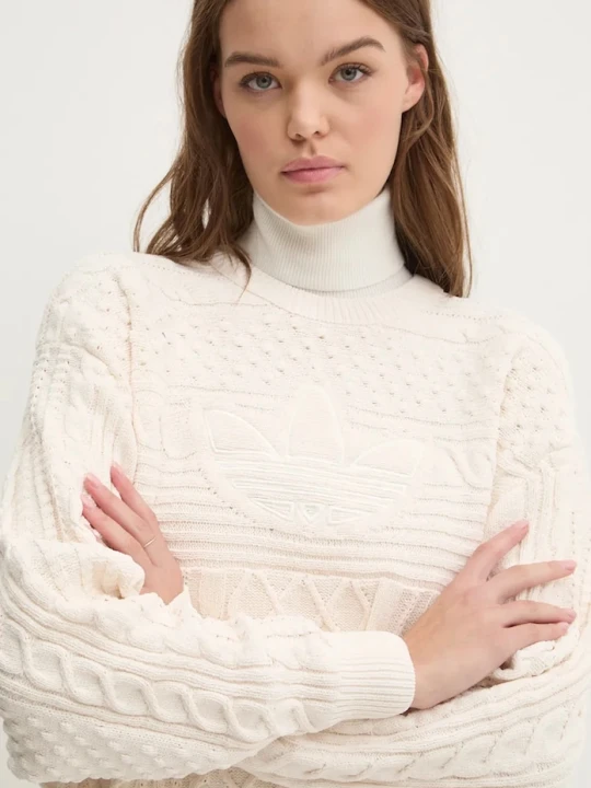 Zdjęcie produktu adidas Originals sweter 70s Trefoil Sweater beżowy