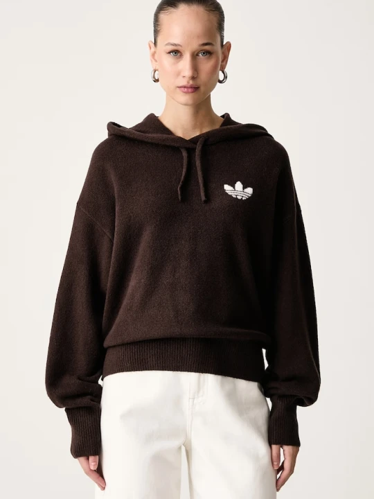 Zdjęcie produktu adidas Originals sweter damski Essentials Knit brązowy