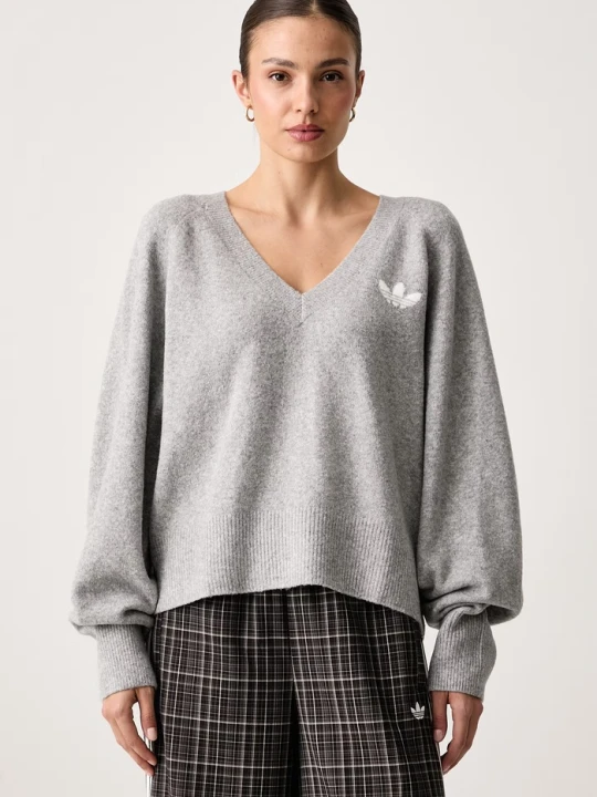 Zdjęcie produktu adidas Originals sweter damski Essentials Knit szary