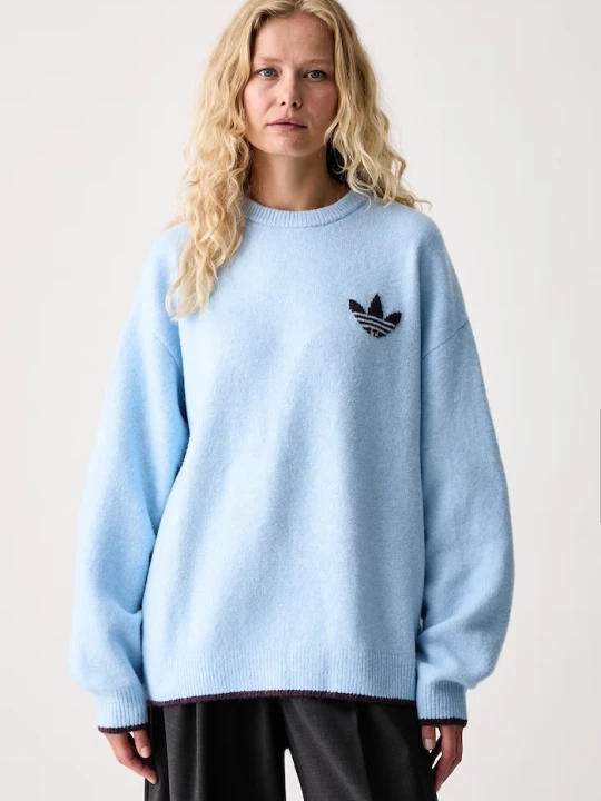 Zdjęcie produktu adidas Originals sweter damski z dodatkiem wełny Essentials niebieski