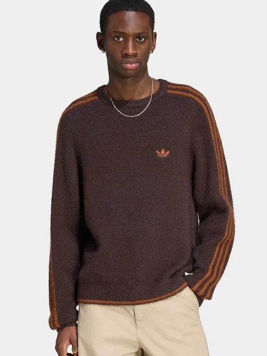 Zdjęcie produktu adidas Originals sweter męski Fluffy Knit Crew brązowy