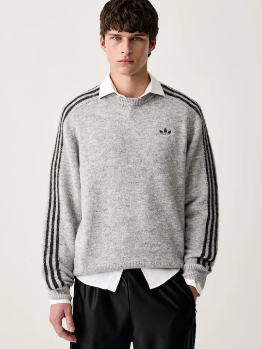 Zdjęcie produktu adidas Originals sweter męski Fluffy Knit Crew szary
