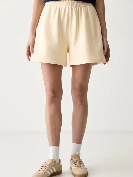 Zdjęcie produktu adidas Originals szorty dresowe damskie bawełniane Essentials żółty