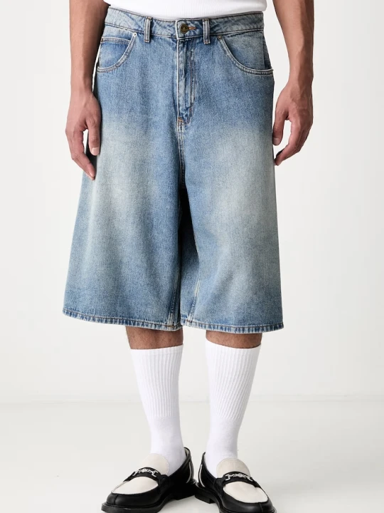 Zdjęcie produktu adidas Originals szorty męskie jeansowe niebieski