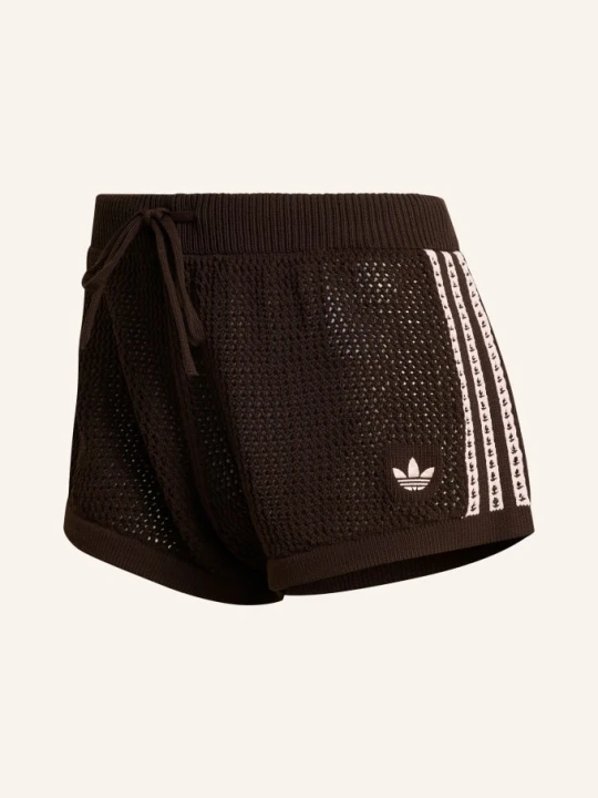 Zdjęcie produktu Adidas Originals Szorty Szydełkowe Knitted Crochet braun CIEMNOBRĄZOWY