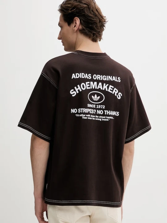 Zdjęcie produktu adidas Originals t-shirt bawełniany brązowy