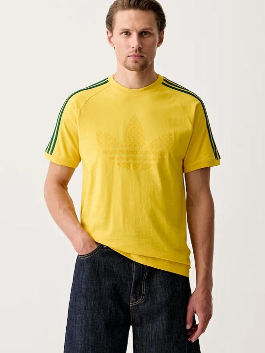 Zdjęcie produktu adidas Originals t-shirt bawełniany MONOGRAM 3S T żółty