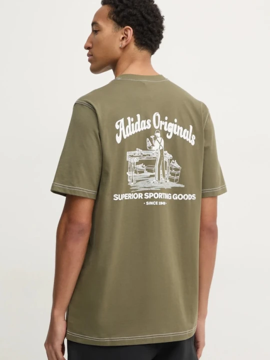 Zdjęcie produktu adidas Originals t-shirt bawełniany Wabash zielony