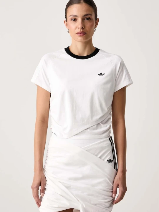 Zdjęcie produktu adidas Originals T-shirt damski bawełniany Adiluna Season 2 x Jennie biały