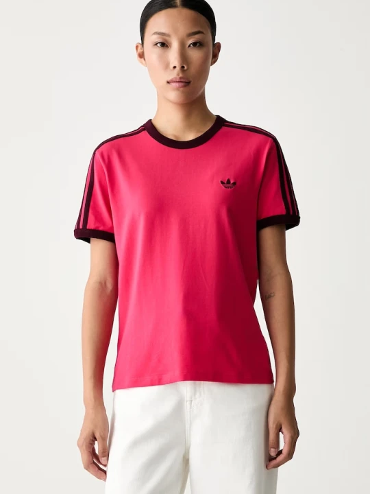Zdjęcie produktu adidas Originals T-shirt damski bawełniany z elastanem różowy