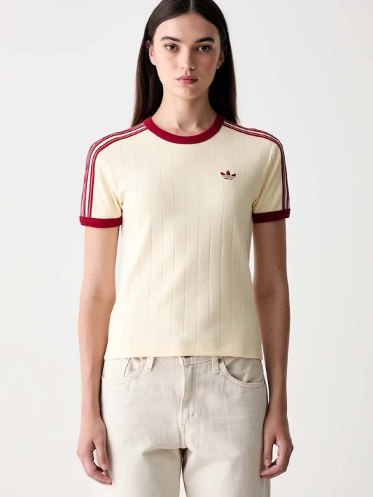 Zdjęcie produktu adidas Originals T-shirt damski bawełniany żółty