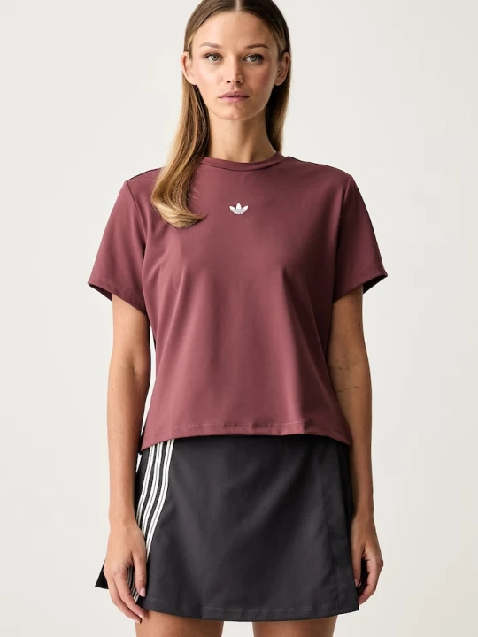 Zdjęcie produktu adidas Originals T-shirt damski Essentials bordowy