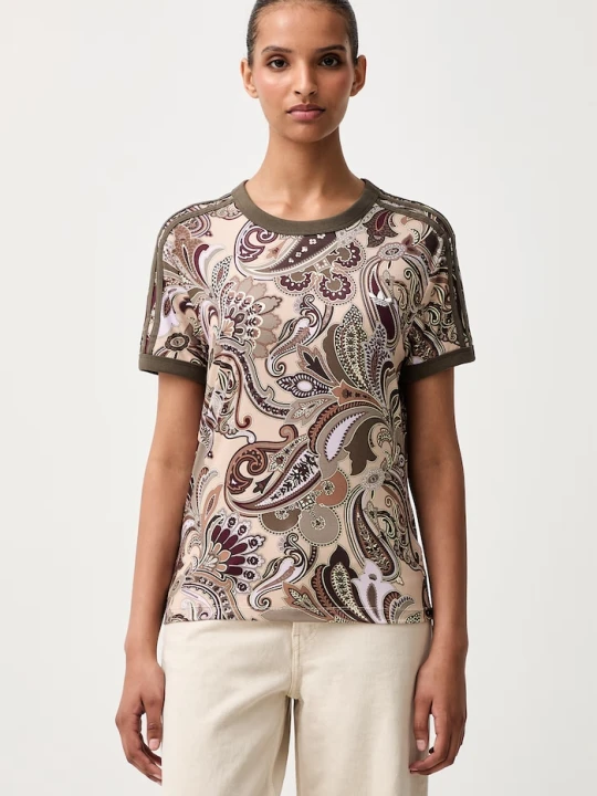 Zdjęcie produktu adidas Originals T-shirt damski z modalem Liberty beżowy