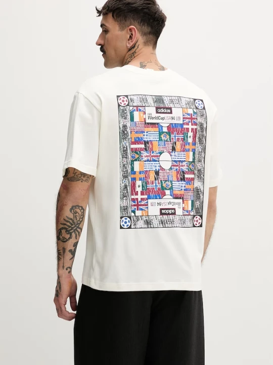 Zdjęcie produktu adidas Originals T-shirt męski bawełniany beżowy