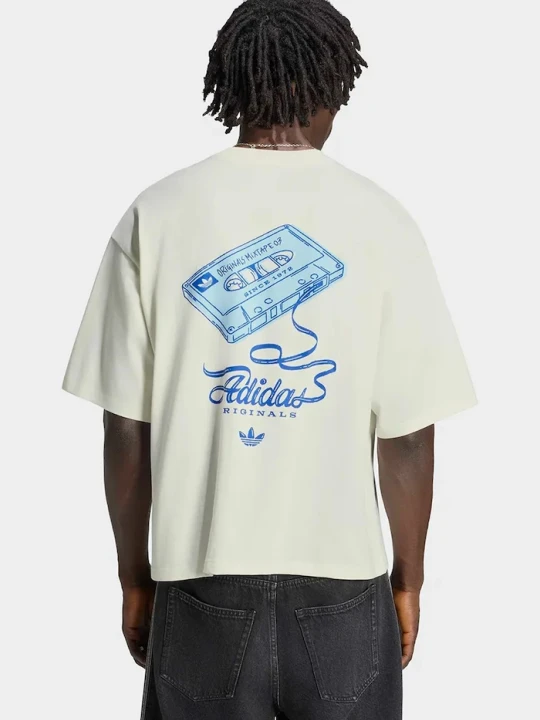 Zdjęcie produktu adidas Originals T-shirt męski bawełniany Record GFX beżowy