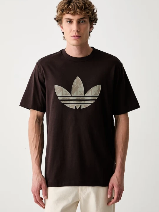Zdjęcie produktu adidas Originals T-shirt męski z bawełną brązowy