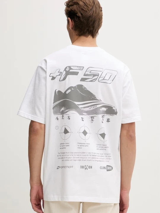 Zdjęcie produktu adidas Originals T-shirt oversize męski bawełniany biały