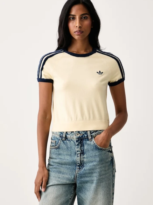 Zdjęcie produktu adidas Originals T-shirt swetrowy damski beżowy