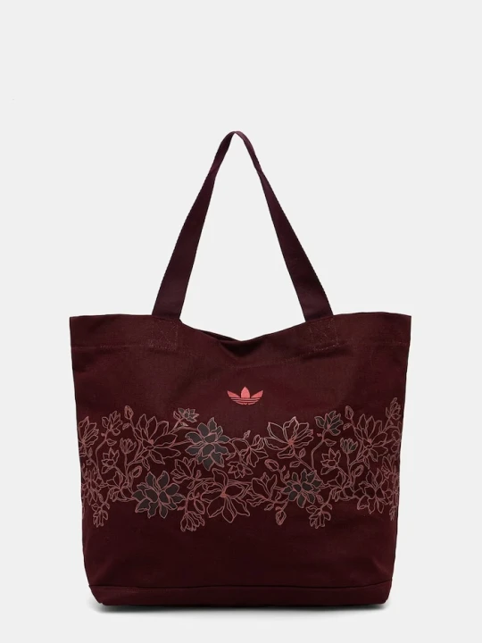 Zdjęcie produktu adidas Originals torebka shopper damska bawełniana bordowy