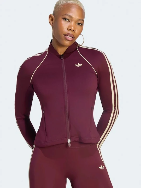 Zdjęcie produktu adidas Performance bluza treningowa damska Originals Sport bordowy