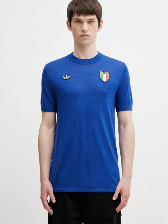 Zdjęcie produktu adidas Performance FIGC 70S JSY sweter z krótkim rękawem z domieszką wełny męski