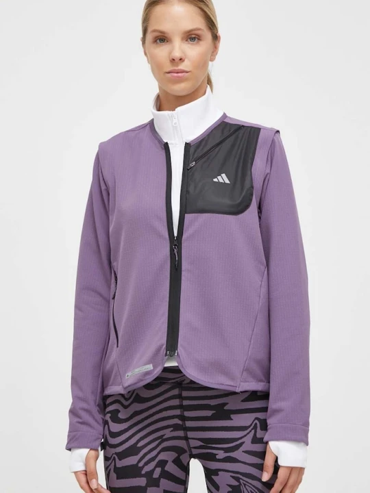 Zdjęcie produktu adidas Performance kurtka do biegania Ultimate Conquer the Elements COLD.RDY fioletowy