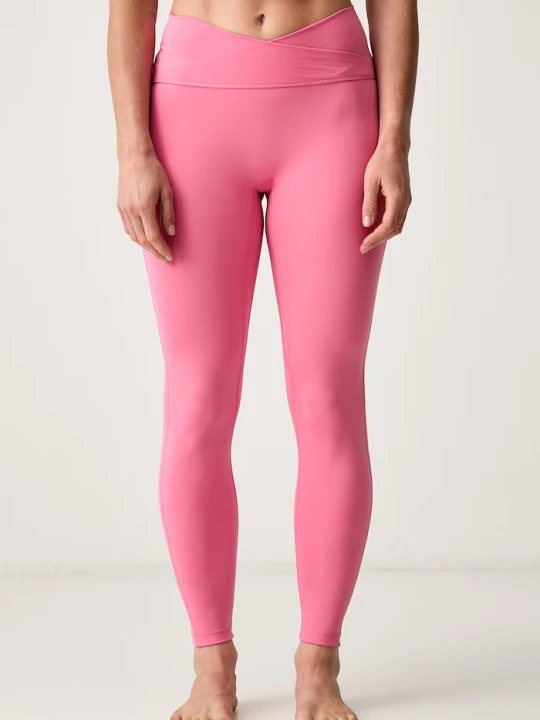 Zdjęcie produktu adidas Performance legginsy do jogi damskie Three Stripes Studio różowy