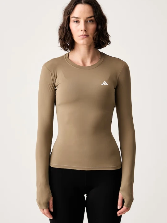 Zdjęcie produktu adidas Performance longsleeve treningowy damski Essentials beżowy