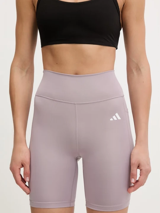 Zdjęcie produktu adidas Performance szorty sportowe damskie fioletowy