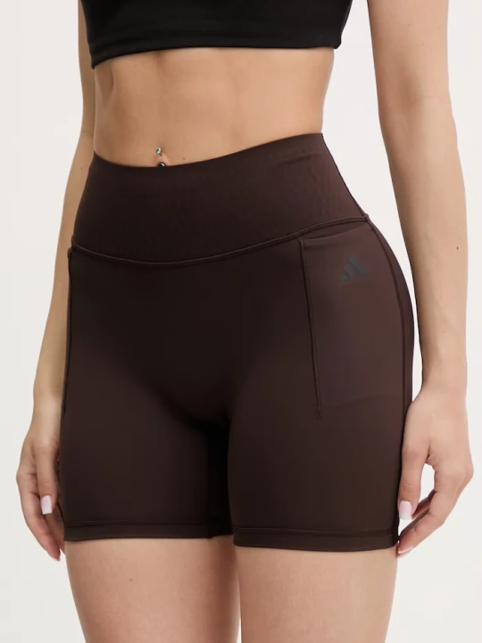 Zdjęcie produktu adidas Performance szorty sportowe damskie brązowy