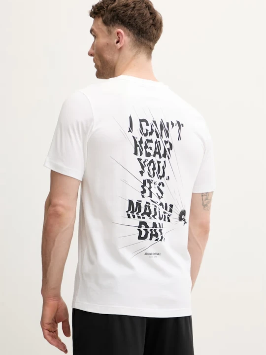 Zdjęcie produktu adidas Performance t-shirt męski bawełniany beżowy