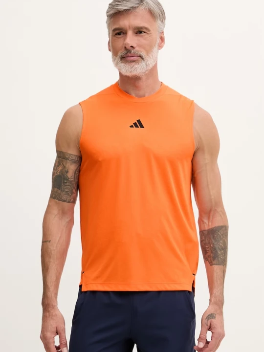 Zdjęcie produktu adidas Performance top treningowy męski pomarańczowy