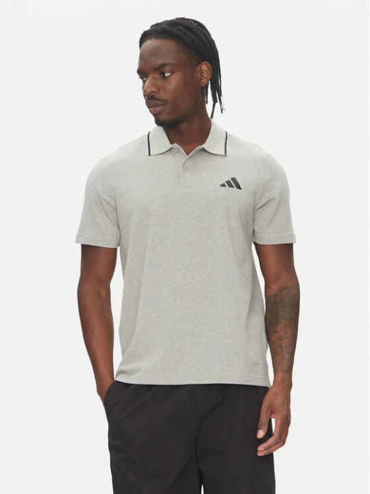 Zdjęcie produktu adidas Polo Essentials Small Logo JE9022 Szary Regular Fit
