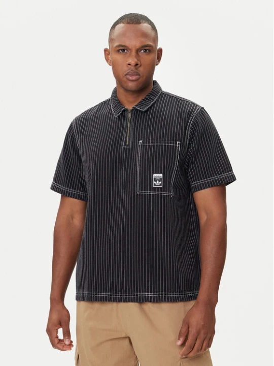 Zdjęcie produktu adidas Polo Wabash JW0171 Czarny Loose Fit