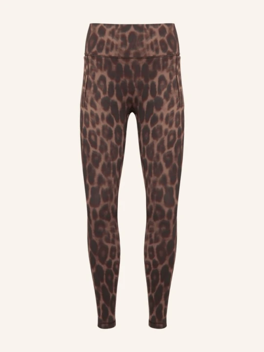 Zdjęcie produktu Adidas Rajstopy Optimé Primelift Leopard schwarz BRĄZOWY