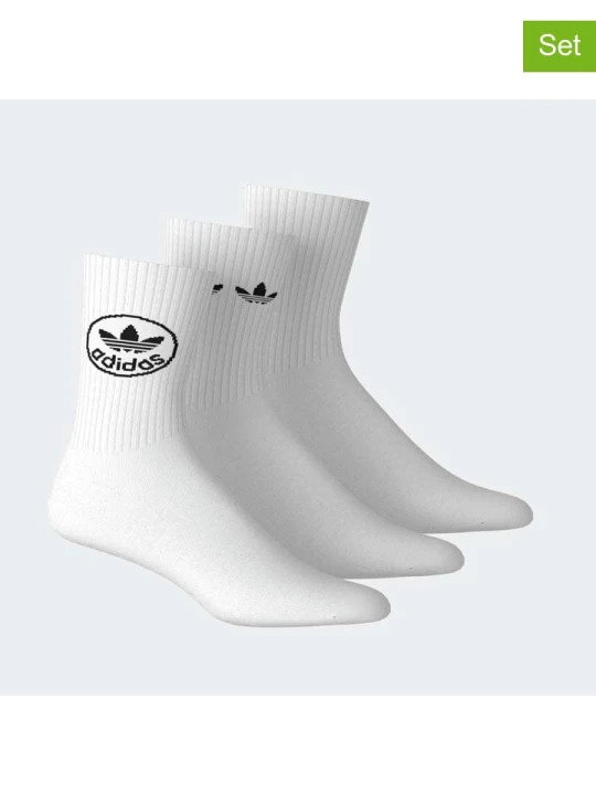 Zdjęcie produktu adidas Skarpety (3 pary) w kolorze białym rozmiar: XL