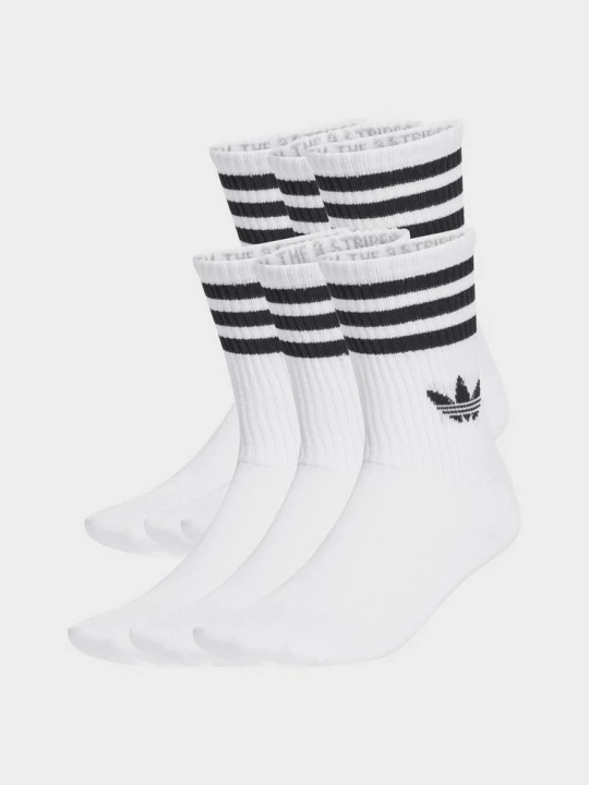 Zdjęcie produktu adidas Skarpety 3 Stripes Crew 6 Pairs biały