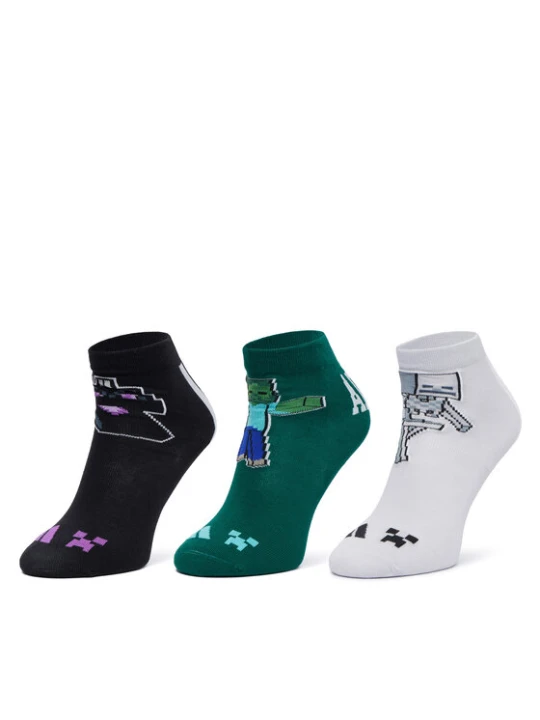 Zdjęcie produktu adidas Skarpety długie Adidas Minecraft Kids 3 Pairs Per Pack Socks KR2352 Kolorowy