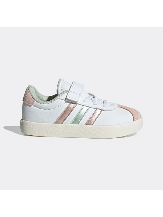 Zdjęcie produktu adidas Skórzane sneakersy "COURT 3.0" w kolorze biało-jasnoróżowym rozmiar: 32