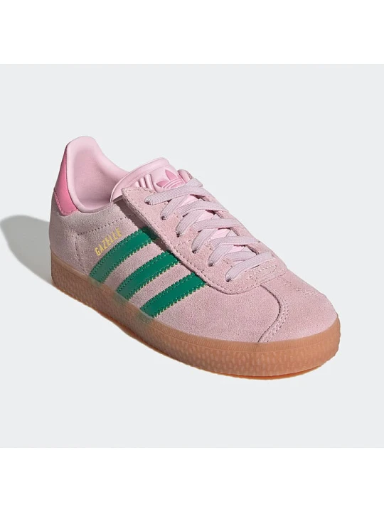 Zdjęcie produktu adidas Skórzane sneakersy "Gazelle" w kolorze jasnoróżowym rozmiar: 30