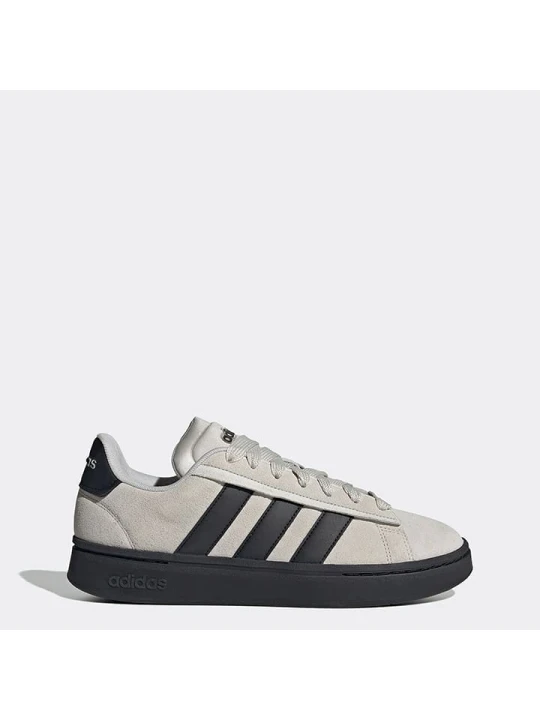 Zdjęcie produktu adidas Skórzane sneakersy "Grand Court Alpha" w kolorze szaro-czarnym rozmiar: 42, 5