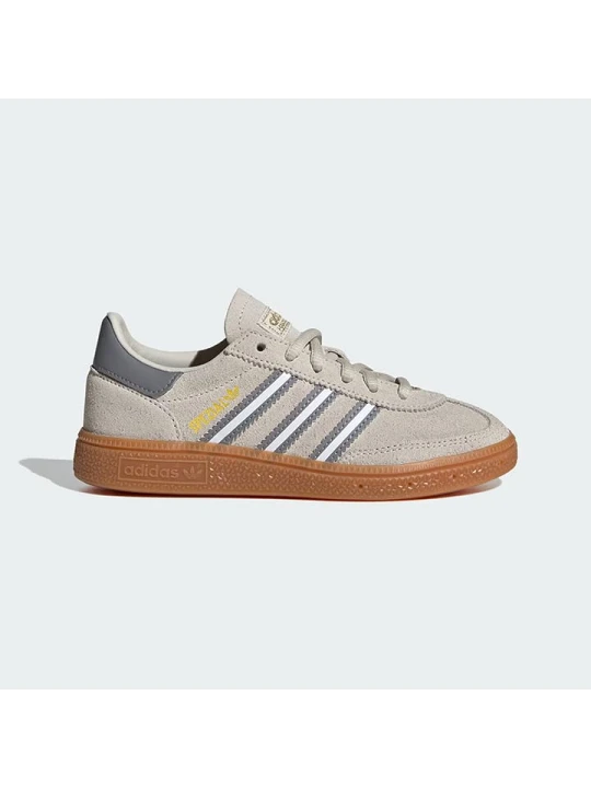 Zdjęcie produktu adidas Skórzane sneakersy "Handball Spezial" w kolorze beżowo-szaro-białym rozmiar: 29