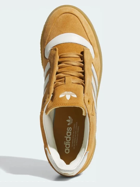 Zdjęcie produktu adidas Skórzane sneakersy "Rivalry Crepe" w kolorze jasnobrązowym rozmiar: 45 1 / 3