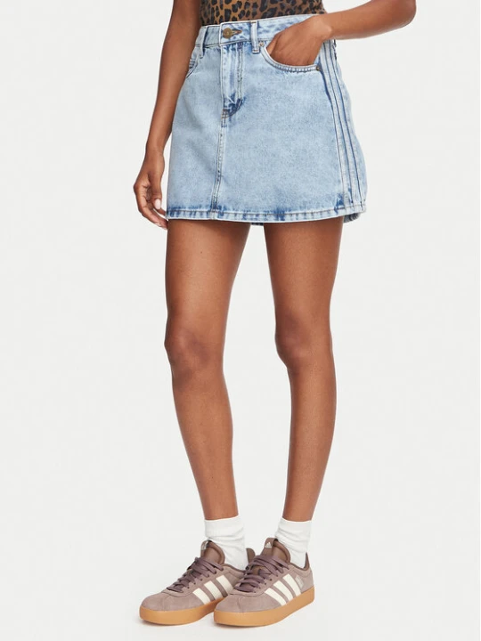 Zdjęcie produktu adidas Spódnica jeansowa KQ6487 Niebieski jasny Regular Fit