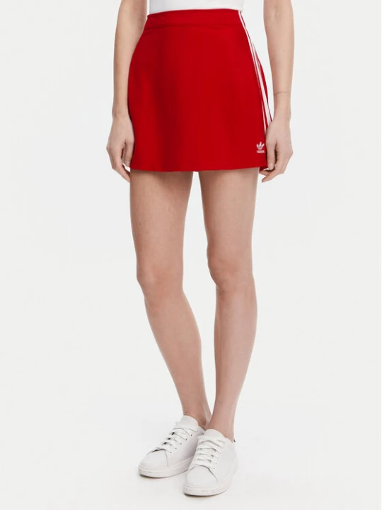 Zdjęcie produktu adidas Spódnica trapezowa adicolor 3-Stripes JD0282 Czerwony Regular Fit