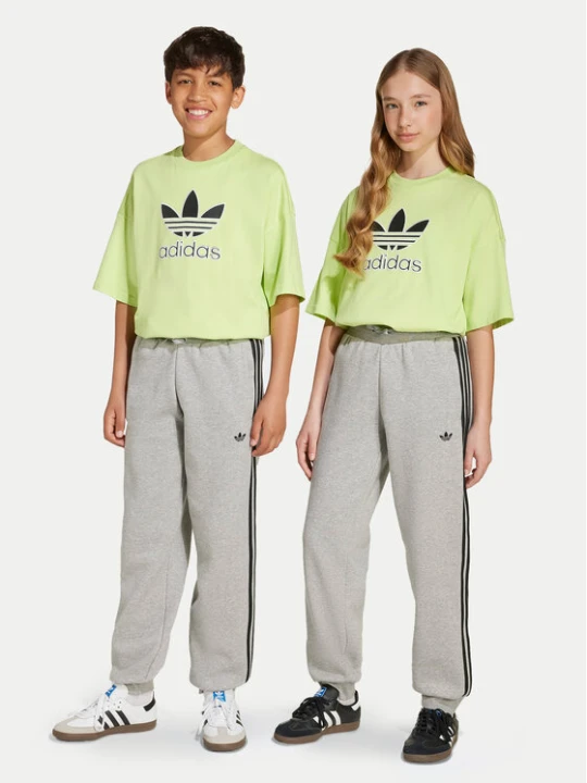 Zdjęcie produktu adidas Spodnie dresowe 3-Stripes JW1090 Szary Loose Fit
