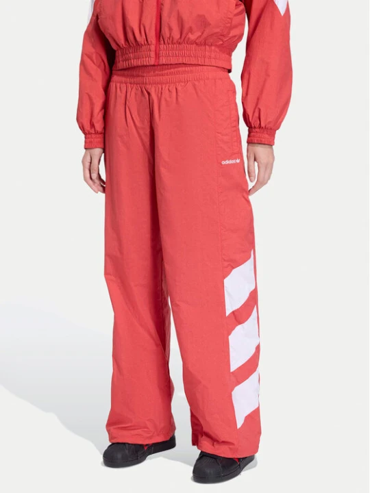 Zdjęcie produktu adidas Spodnie dresowe Blocked Washed KD8791 Czerwony Loose Fit