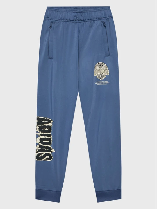 Zdjęcie produktu adidas Spodnie dresowe Graphic Track HK2831 Niebieski Regular Fit