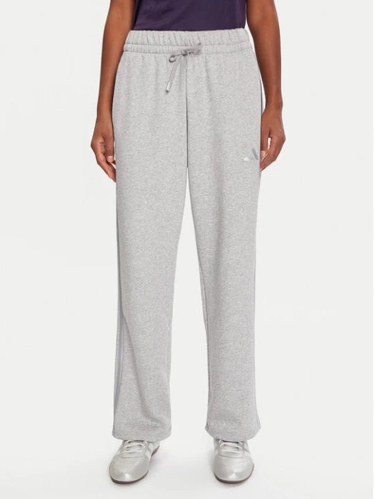 Zdjęcie produktu adidas Spodnie dresowe Holiday 3-Stripes Fleece JM1888 Szary Loose Fit